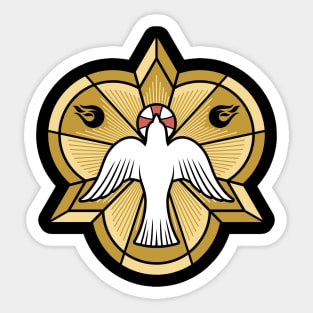 The image of a dove - a symbol of the Holy Spirit of God Sticker